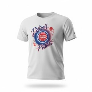 New Era x Awake NYC Detroit Pistons Graffiti Style Tee
